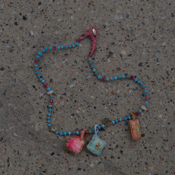 Antomoon Glass Bead and Silk Jewelry Bracelet ATM-Antomoon-3-04-Colorful Palette (Antomoon-3-01)
